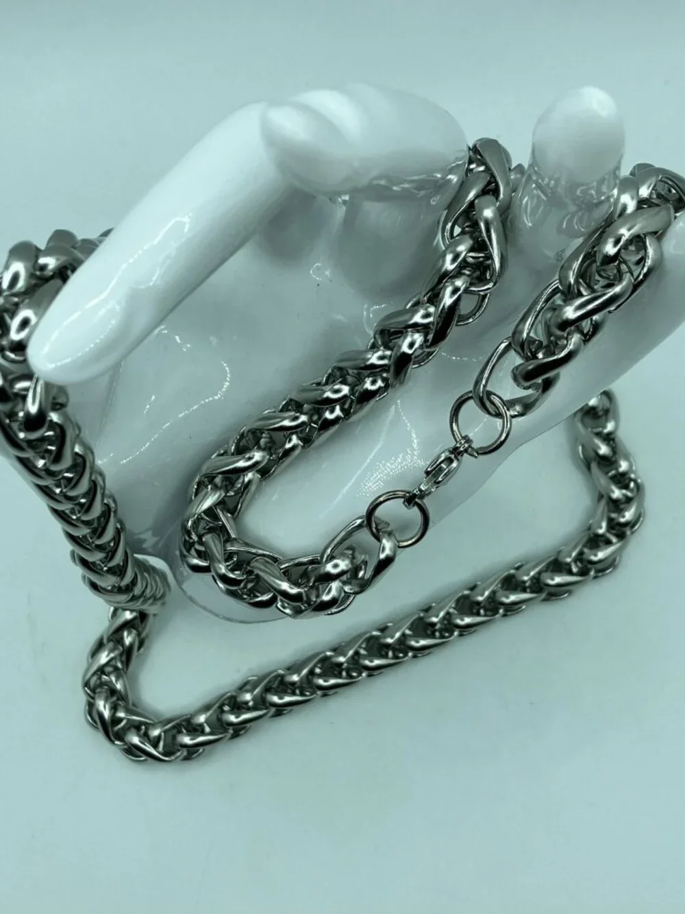 NEW Stainless Steel Chunky Chain 30-inch Wheat Chain Waterproof